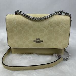 Coach Klare Crossbody Bag In Signature Canvas/Silver/Hay CAL29 NWT